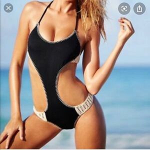 Black VS one piece swimsuit